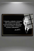 Mustafa Kemal Atatürk Cam Tablo 282 - 30 x 45