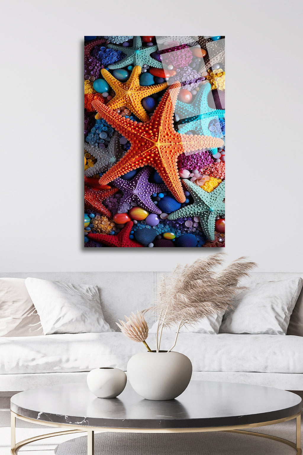 Deniz Yıldızı Cam Tablo 124 - 45 x 65