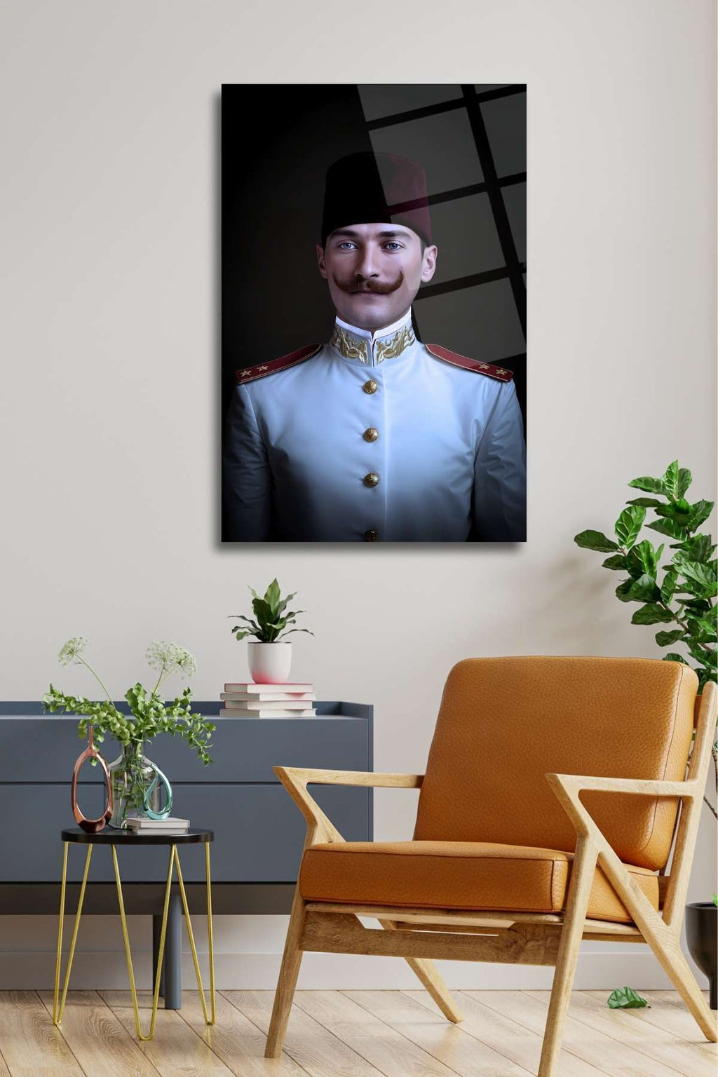 Mustafa Kemal Atatürk Cam Tablo HMDS0289