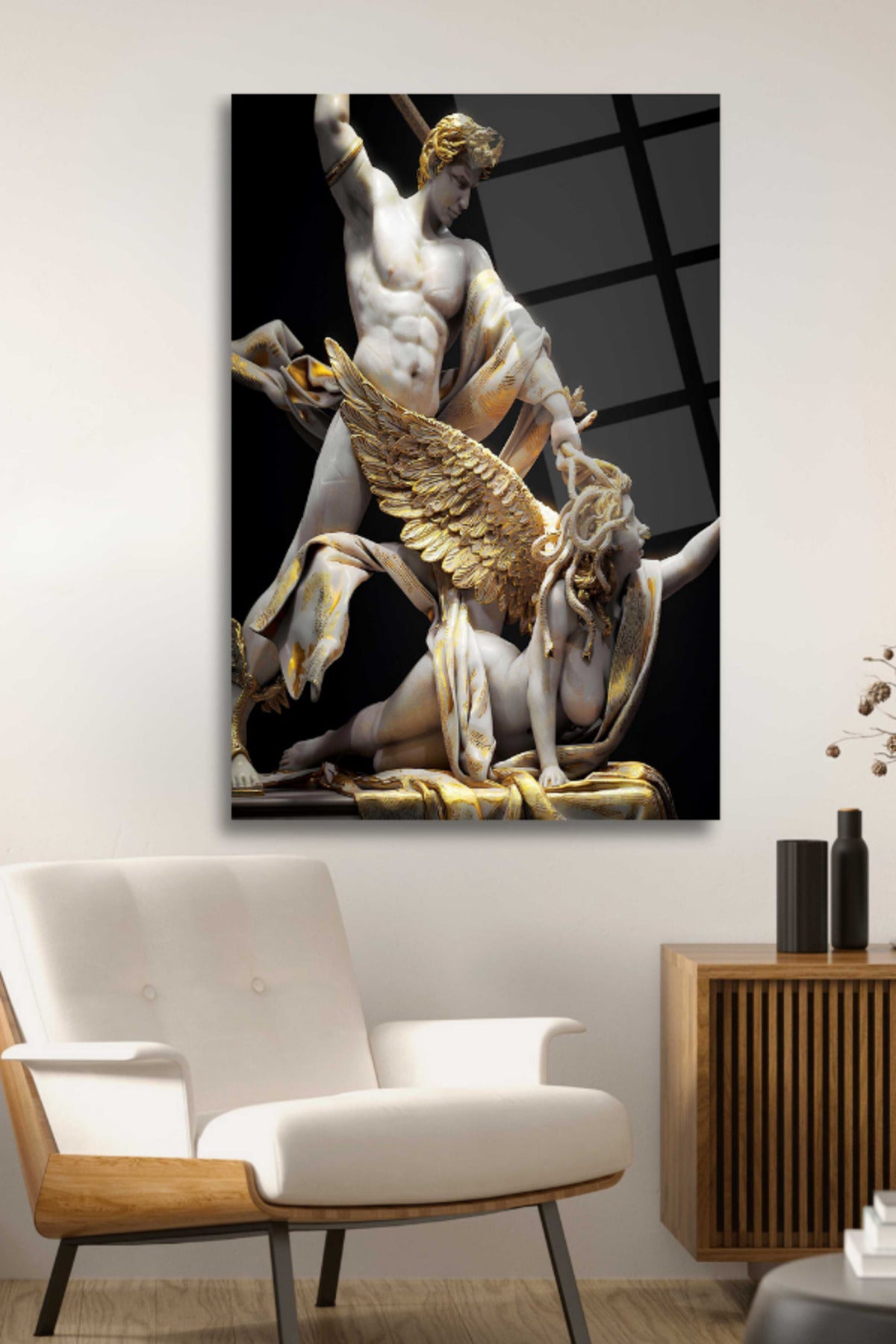 Medusa ve Perseus, Mitoloji, Cam Tablo 19 - 45 x 65