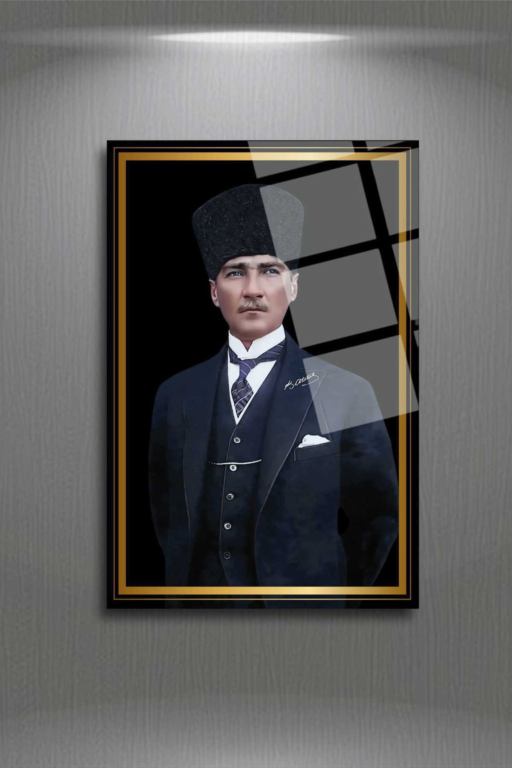 Atatürk Cam Tablo 265 - 30 x 45