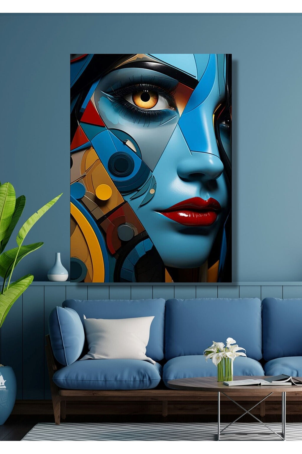 Modern Sanat Cam Tablo 39 - 45 x 65