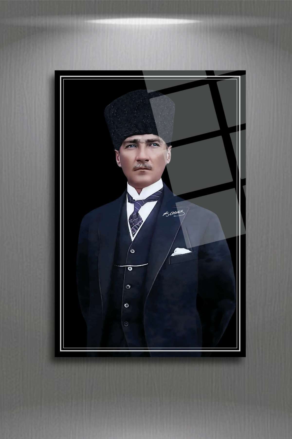 Mustafa Kemal Atatürk Tablosu, Kırılmaya Dayanıklı Cam Tablo HMDS0327