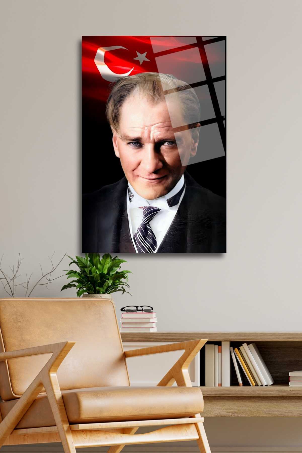 Atatürk , Cam Tablo 259 - 45 x 65