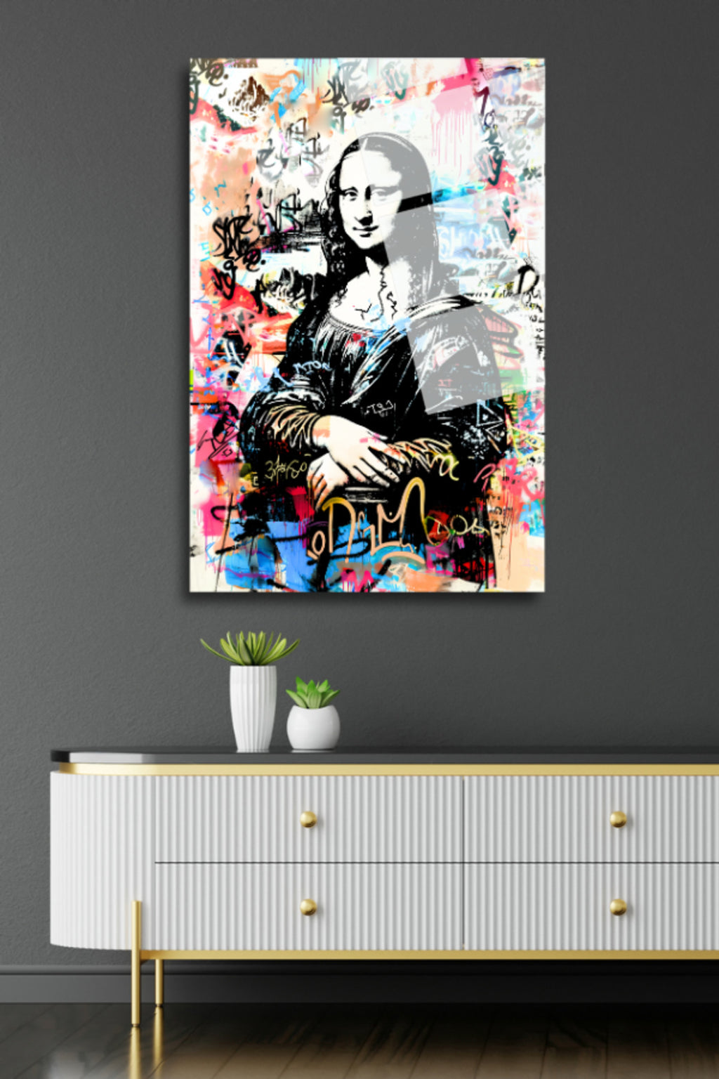 Mona Lisa, Pop Art,  Cam Tablo 197