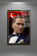 Mustafa Kemal Atatürk Cam Tablo HMDS0274