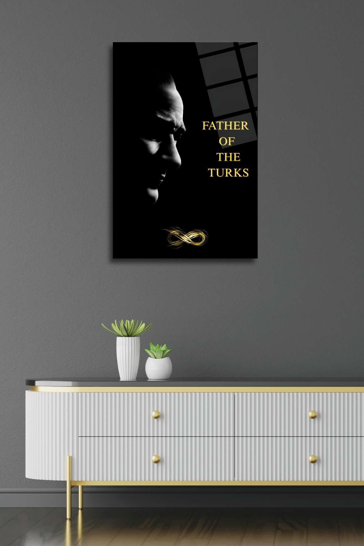 Atatürk Cam Tablo 398 - 60 x 90