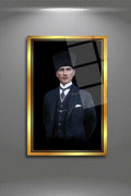 Mustafa Kemal Atatürk, Kırılmaya Dayanıklı Cam Tablo 257 - 30 x 45