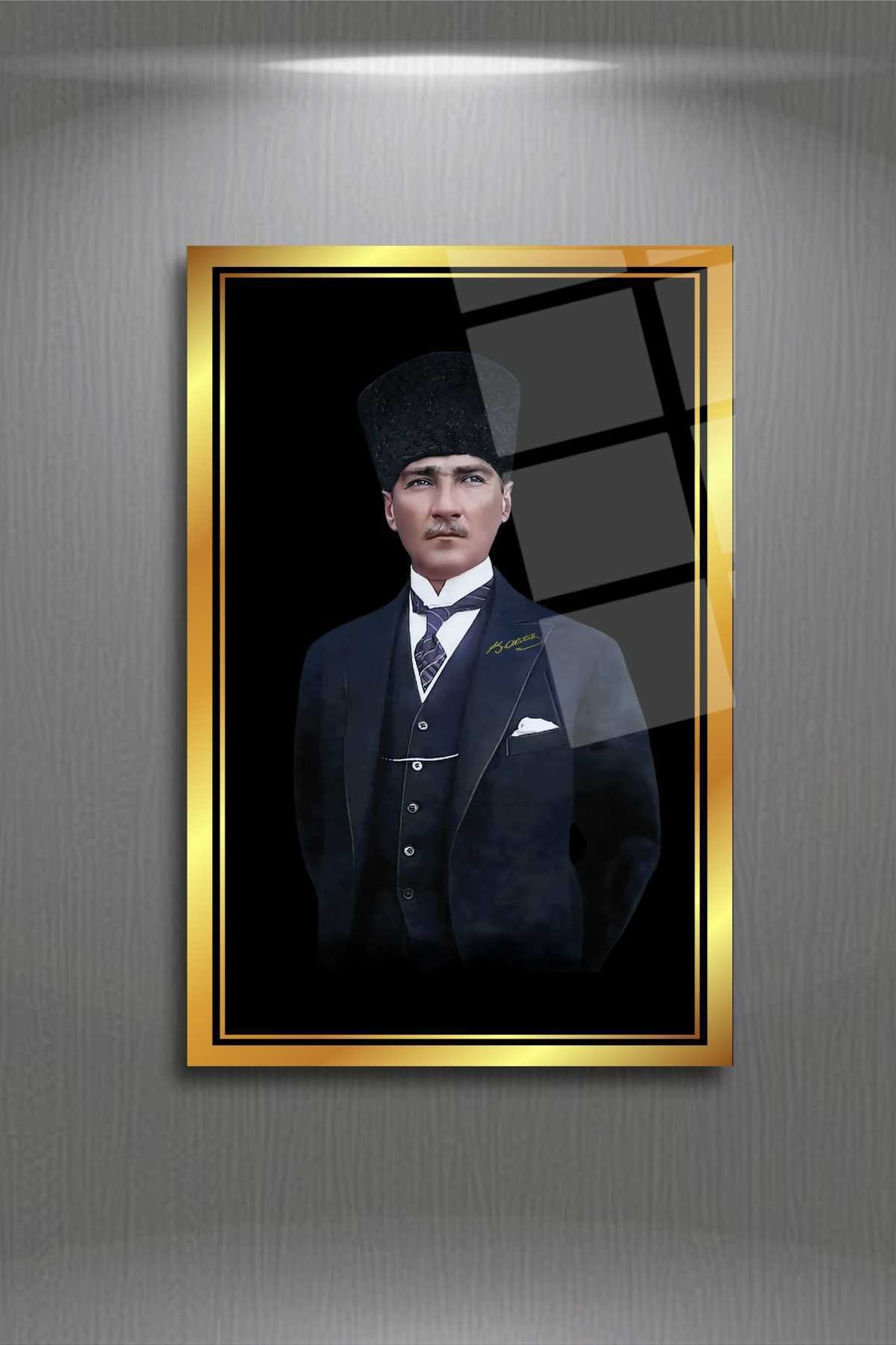 Mustafa Kemal Atatürk, Kırılmaya Dayanıklı Cam Tablo 257 - 30 x 45