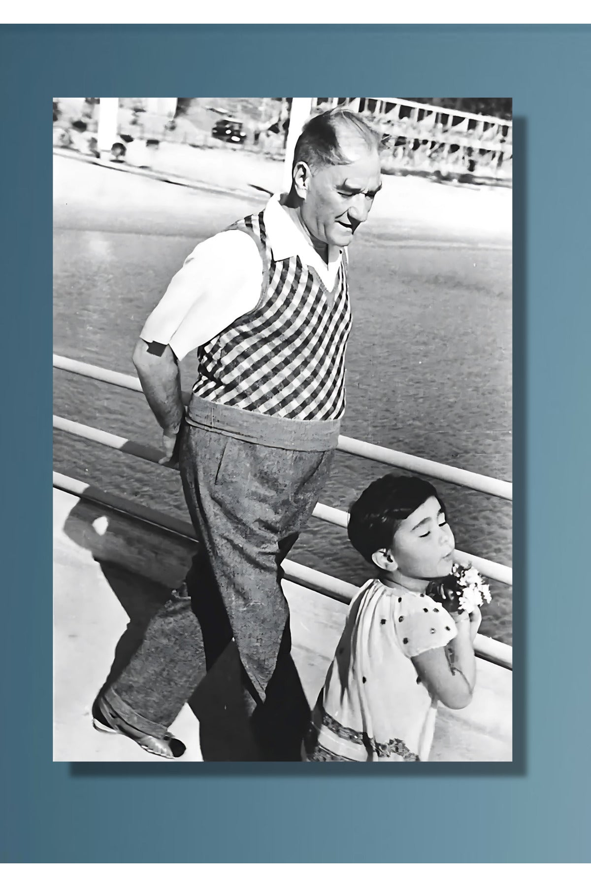 Atatürk ve Çocuk Cam Tablo HMDS0061