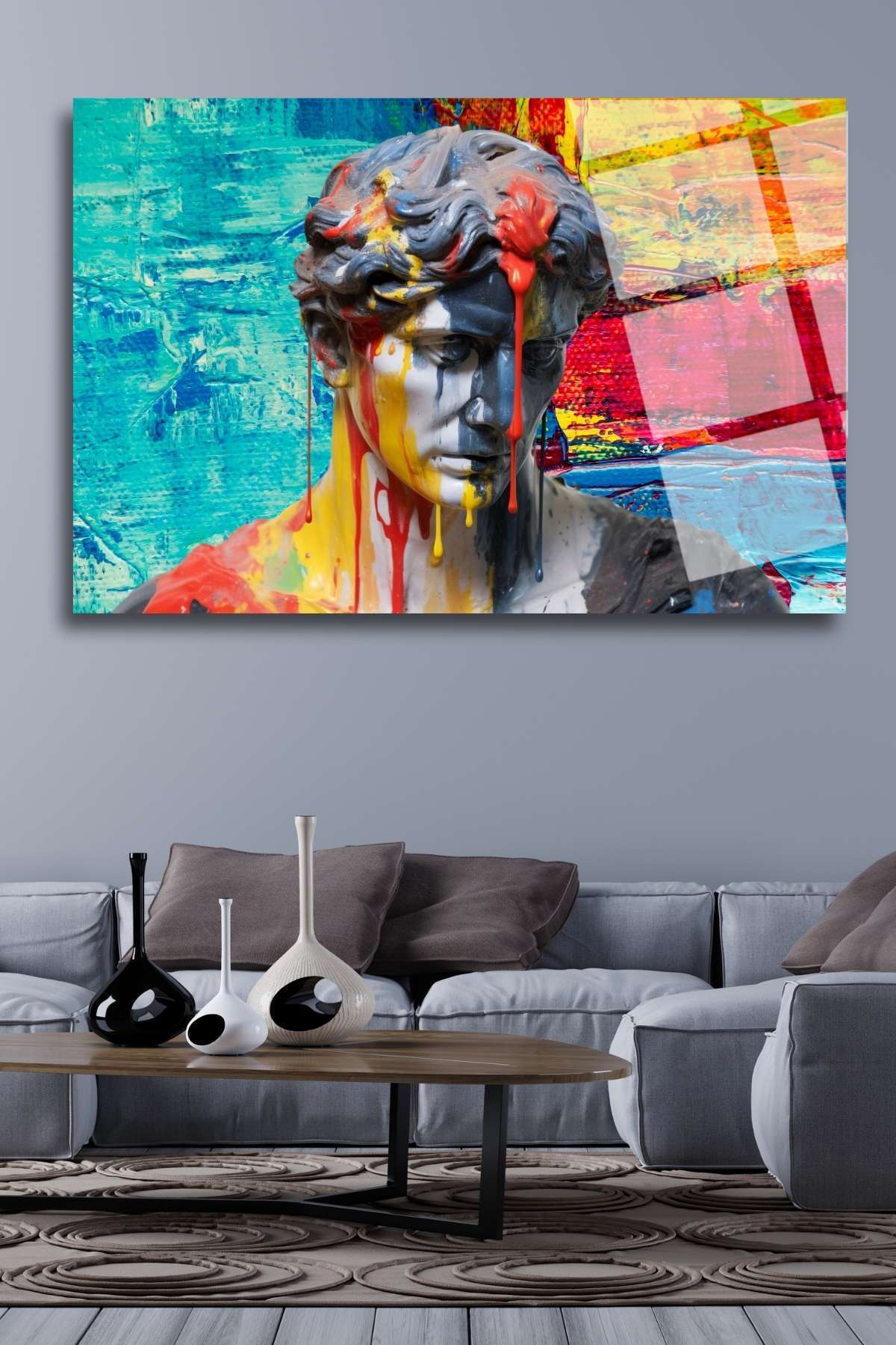 Modern Sanat Cam Tablo 242 - 45 x 65