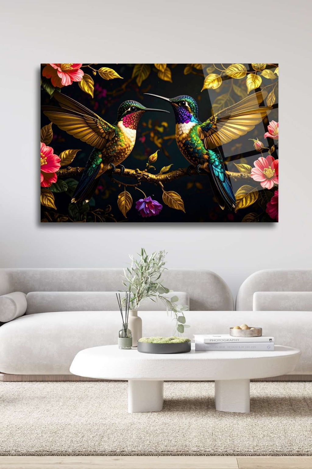 Sinek Kuşları Cam Tablo 290 - 45 x 65