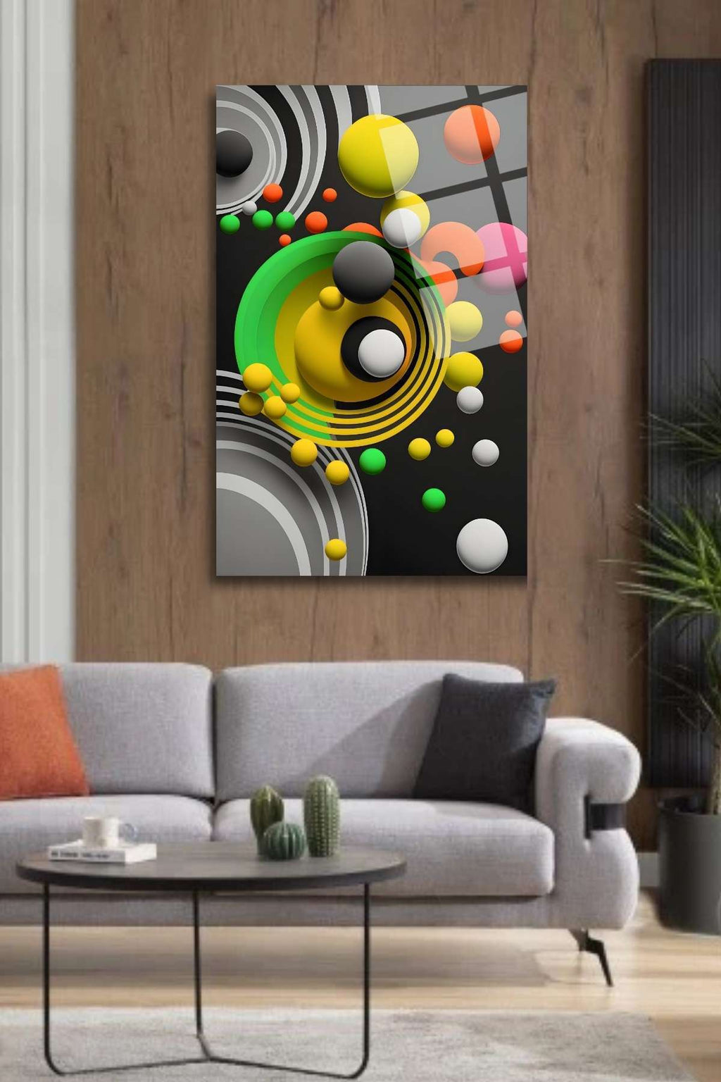 Modern 3 D Görüntülü , Yüksek Çözünürlüklü Cam Tablo 297 - 60 x 90