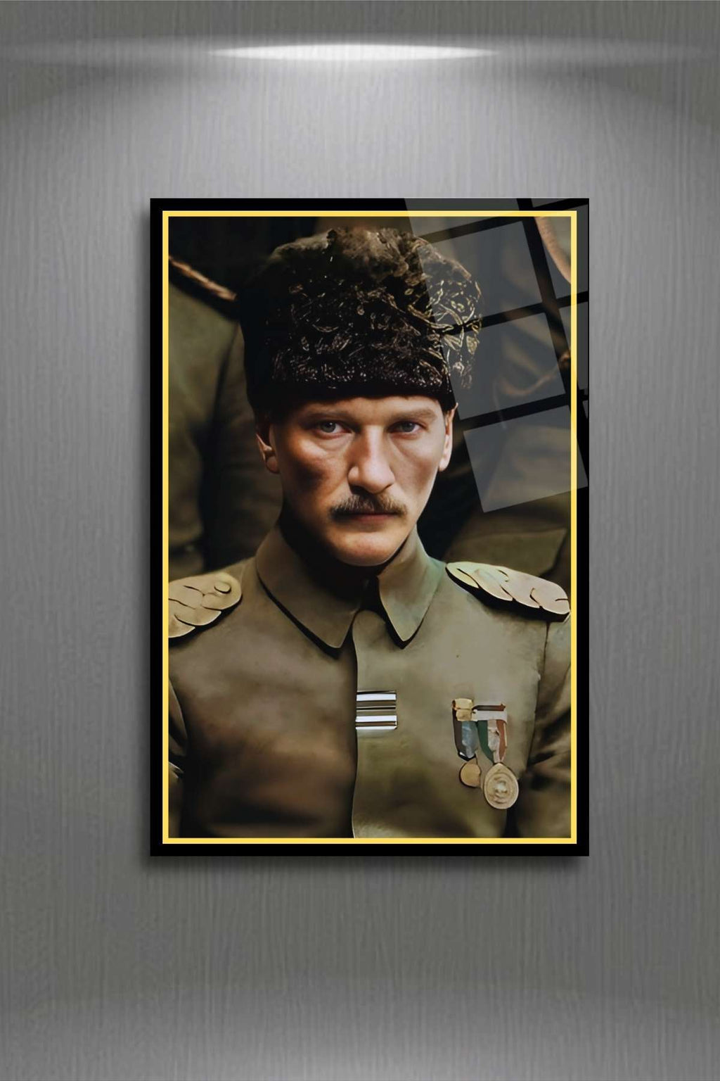 Mustafa Kemal Atatürk Cam Tablo 343 - 30 x 45
