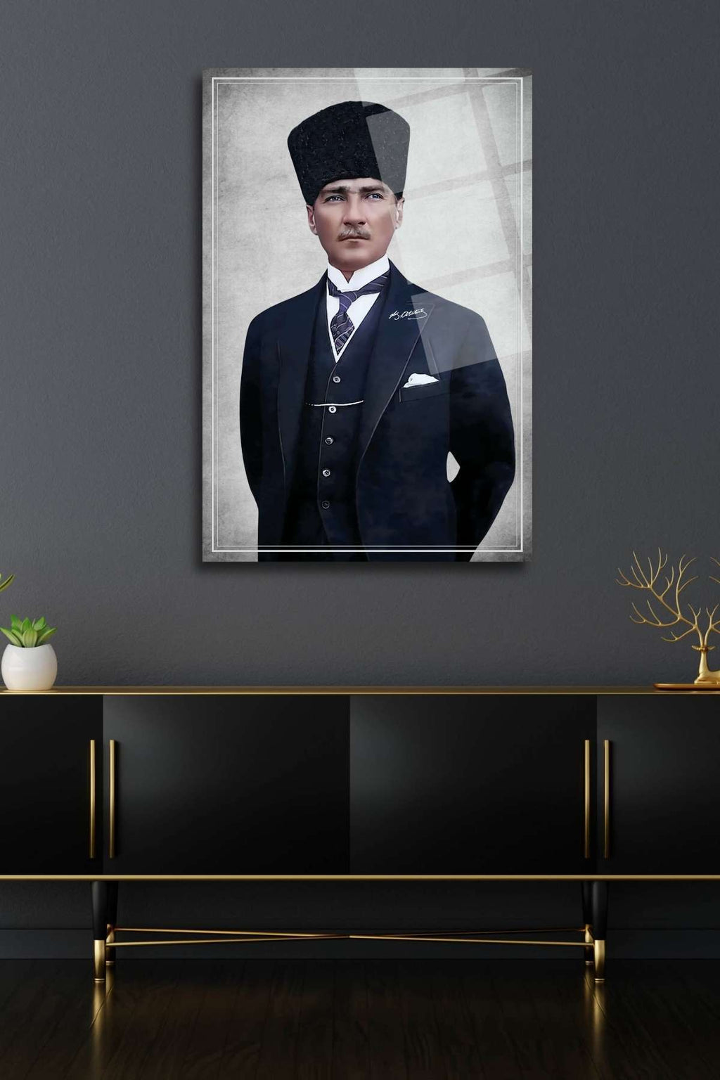 Atatürk Cam Tablo 376 - 60 x 90