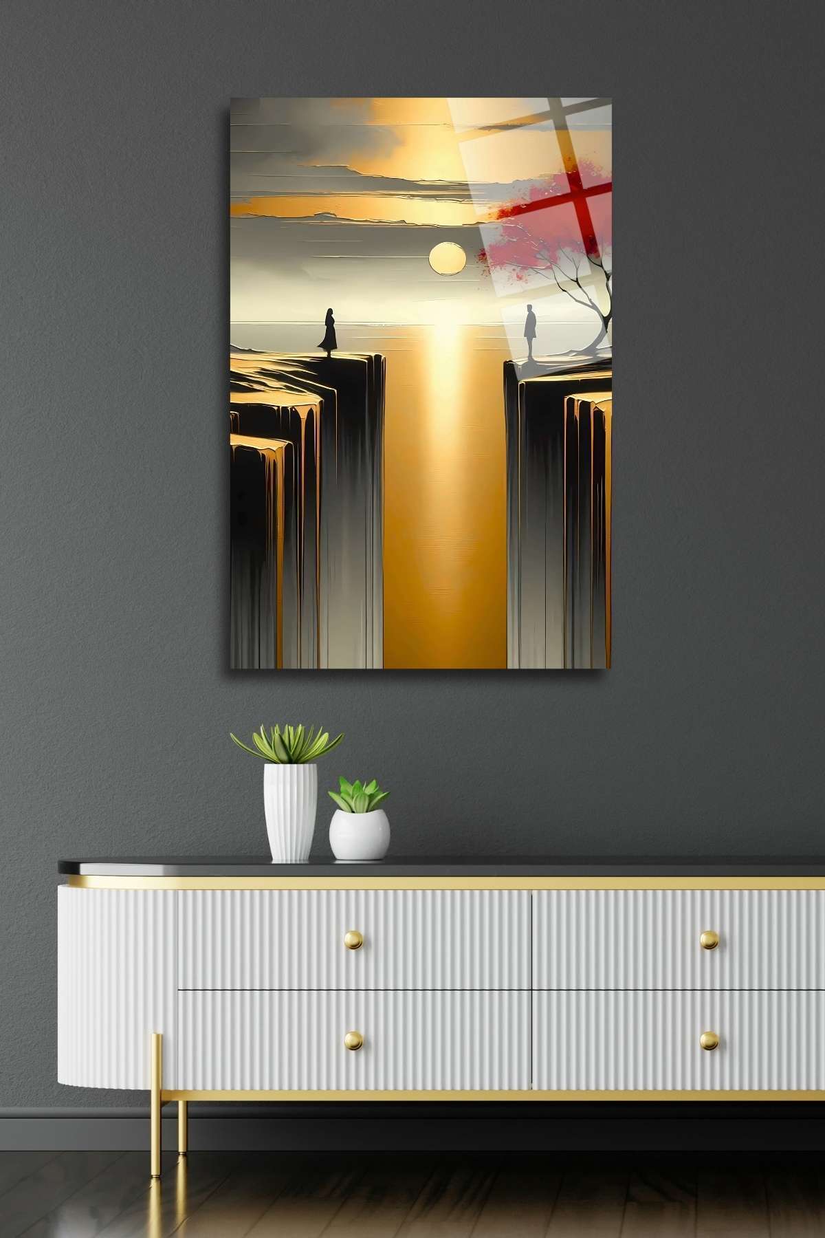 Modern Cam Tablo 312, Kırılmaya Dayanıklı, Yüksek Çözünürlüklü - 45 x 65