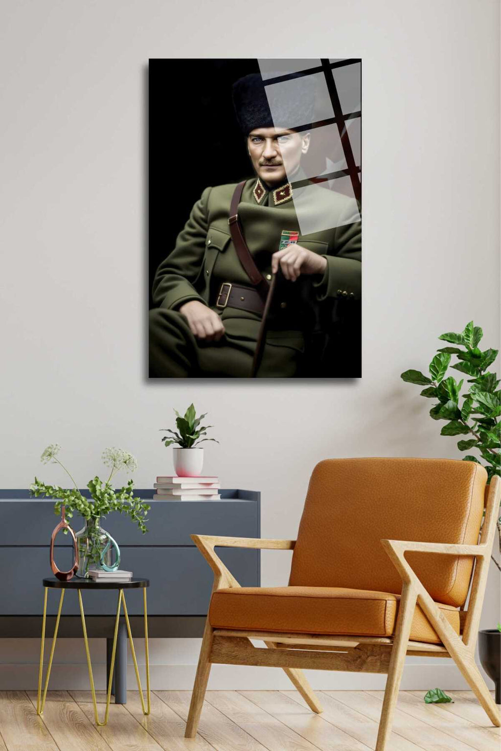 Atatürk Cam Tablo 6 - 45 x 65