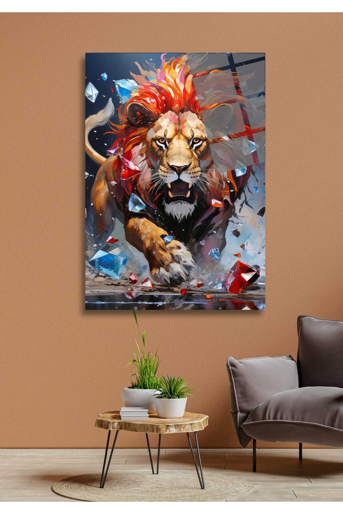 Aslan Cam Tablo 76 - 60 x 90