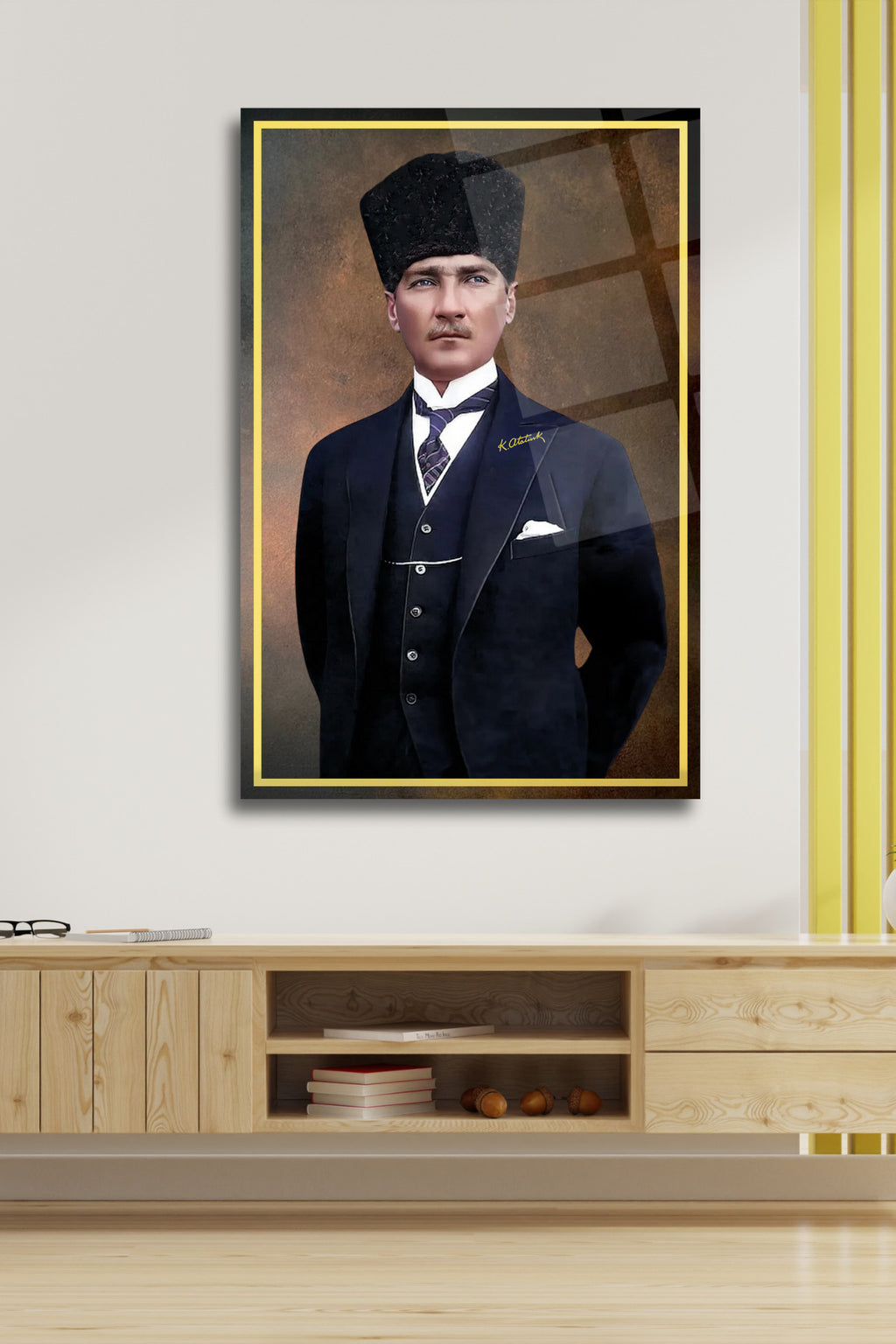 Atatürk Cam Tablo 101 - 30 x 45