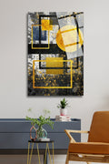 Geometrik Desenler, Modern, Cam Tablo 140 - 30 x 45