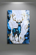 Altın Boynuzlu Geyik Cam Tablo 314 - 30 x 45