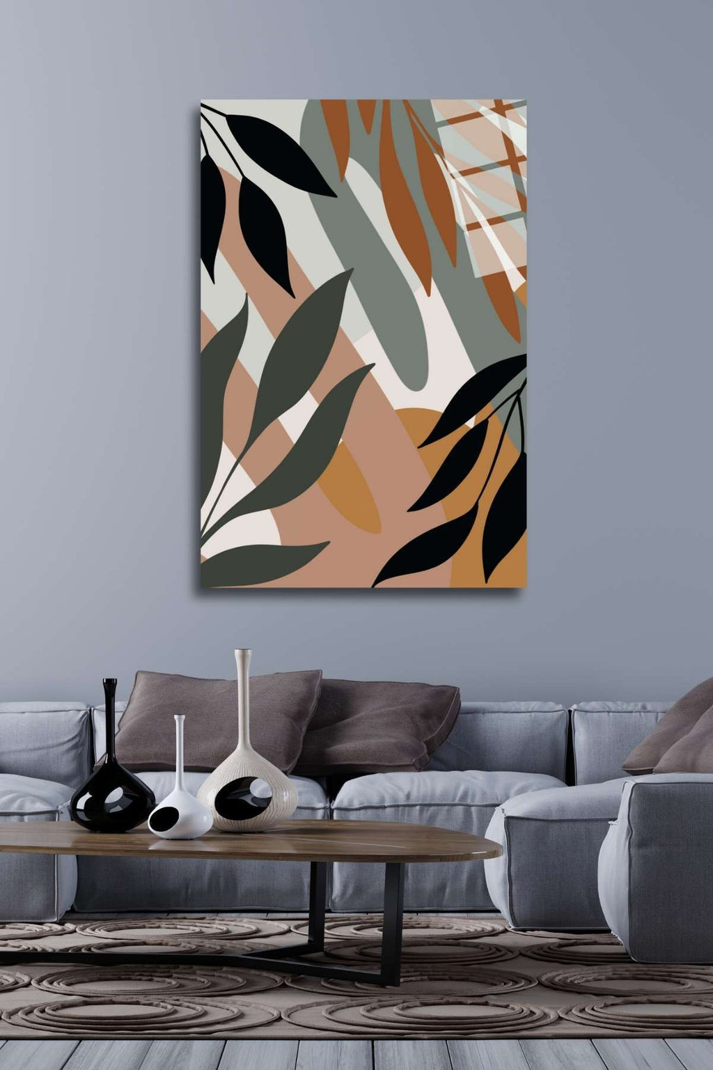 Bohem Tarzı Cam Tablo 345 - 45 x 65