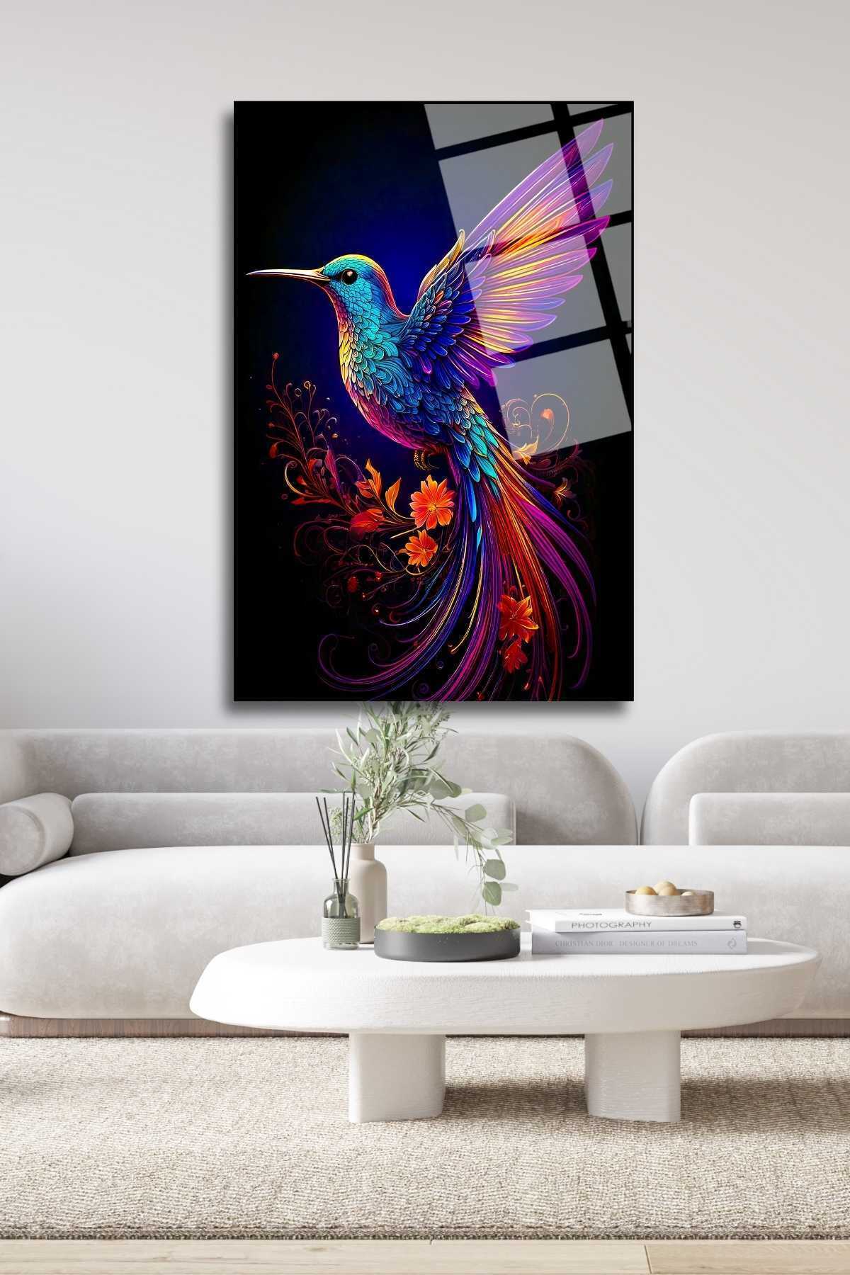Sinek Kuşu Tablosu Cam Tablo 231 - 30 x 45