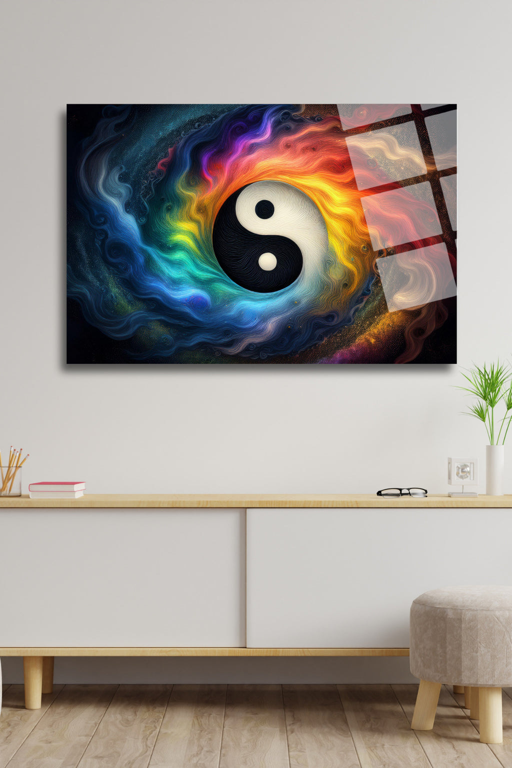 Yin Yang Cam Tablo 126 - 45 x 65