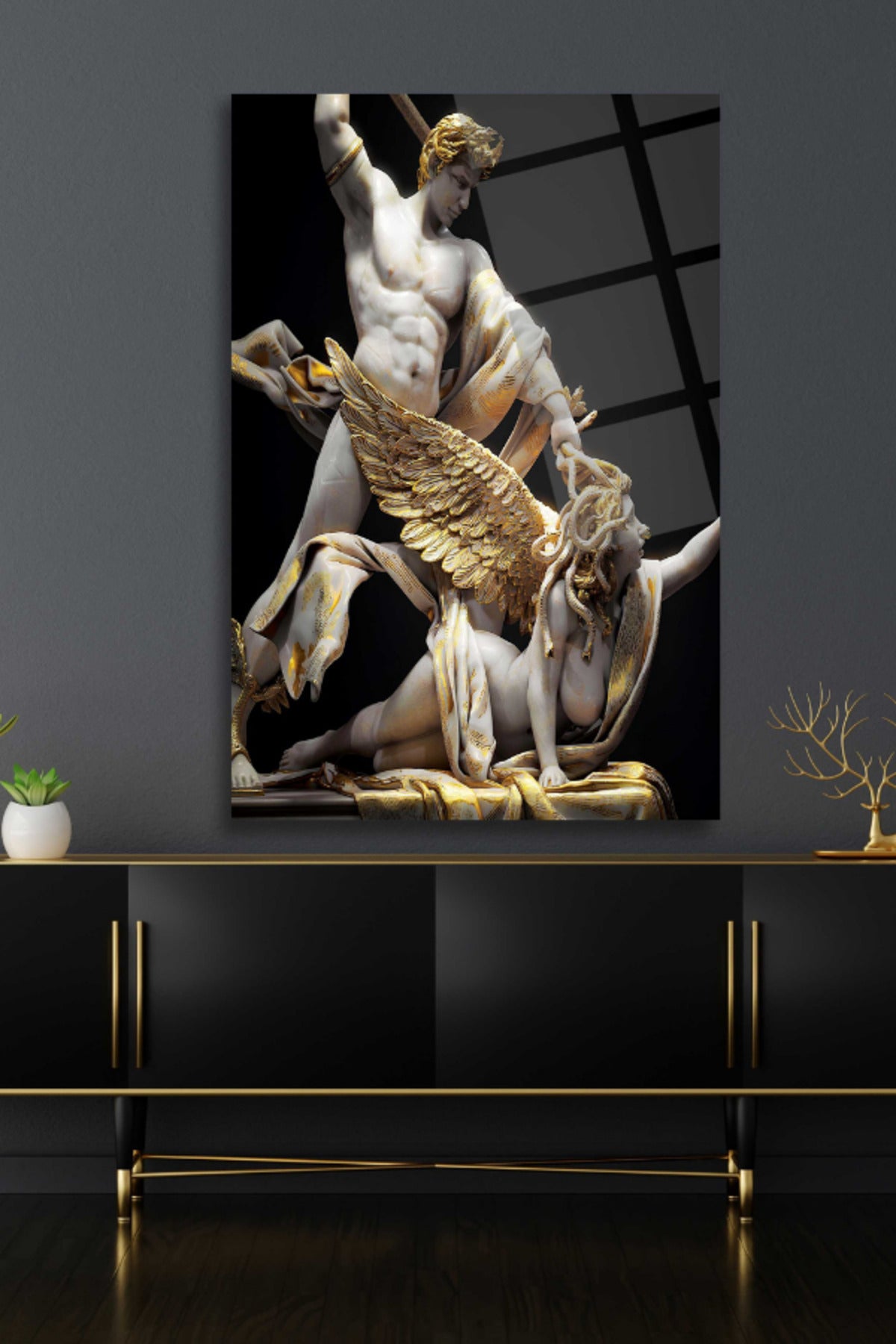 Medusa ve Perseus, Mitoloji, Cam Tablo 19 - 60 x 90