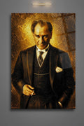 Mustafa Kemal Atatürk Cam Tablo 469 - 30 x 45