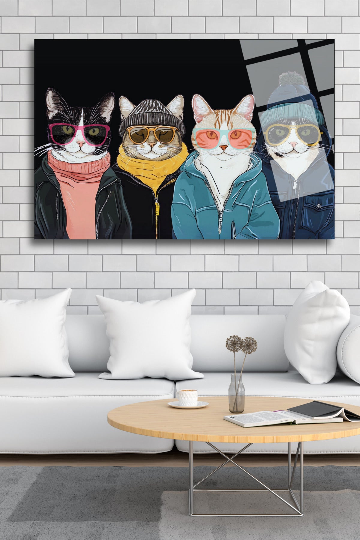 Kedi Çetesi, Cam Tablo 137 - 45 x 65
