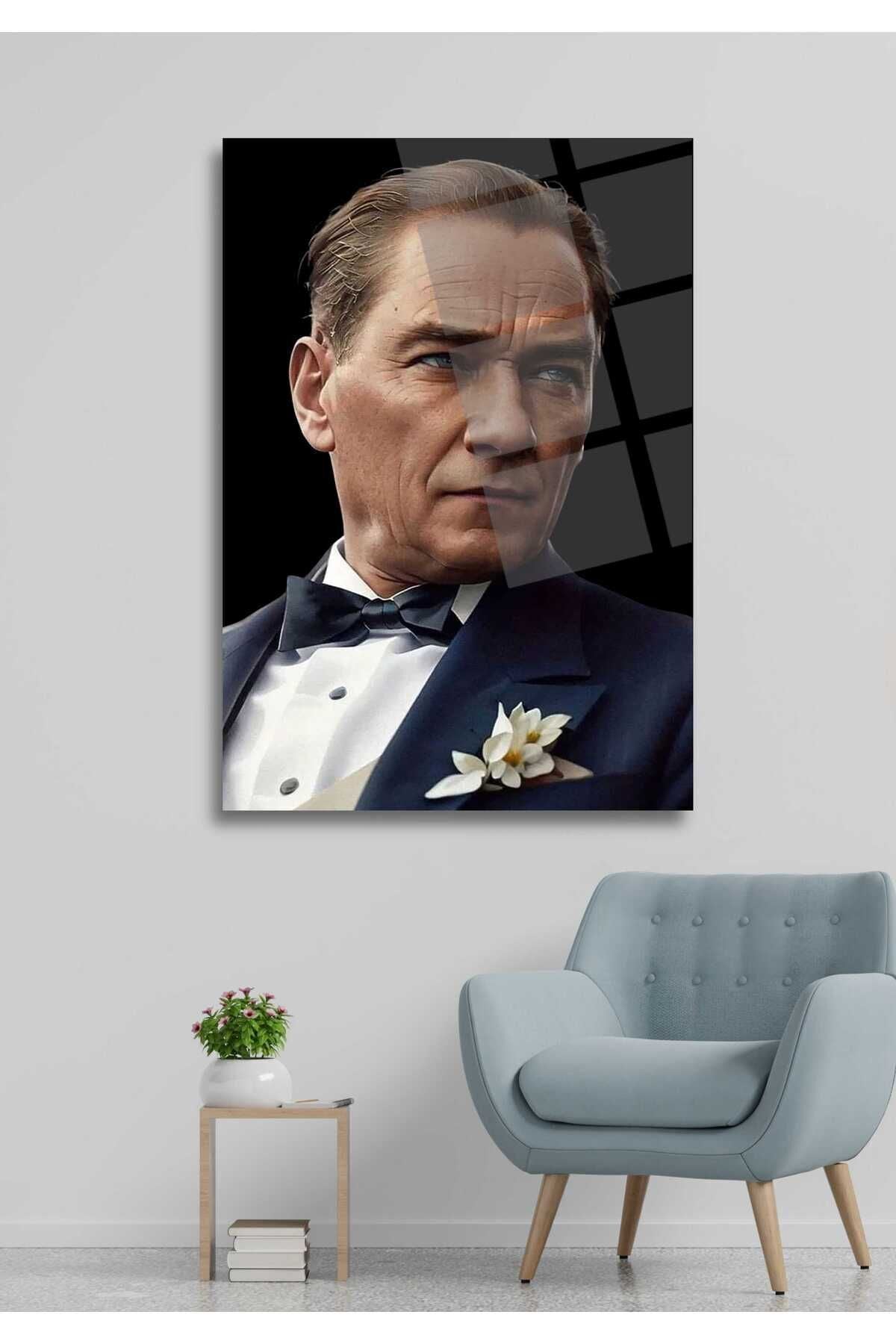 Atatürk Cam Tablo 1 - 45 x 65