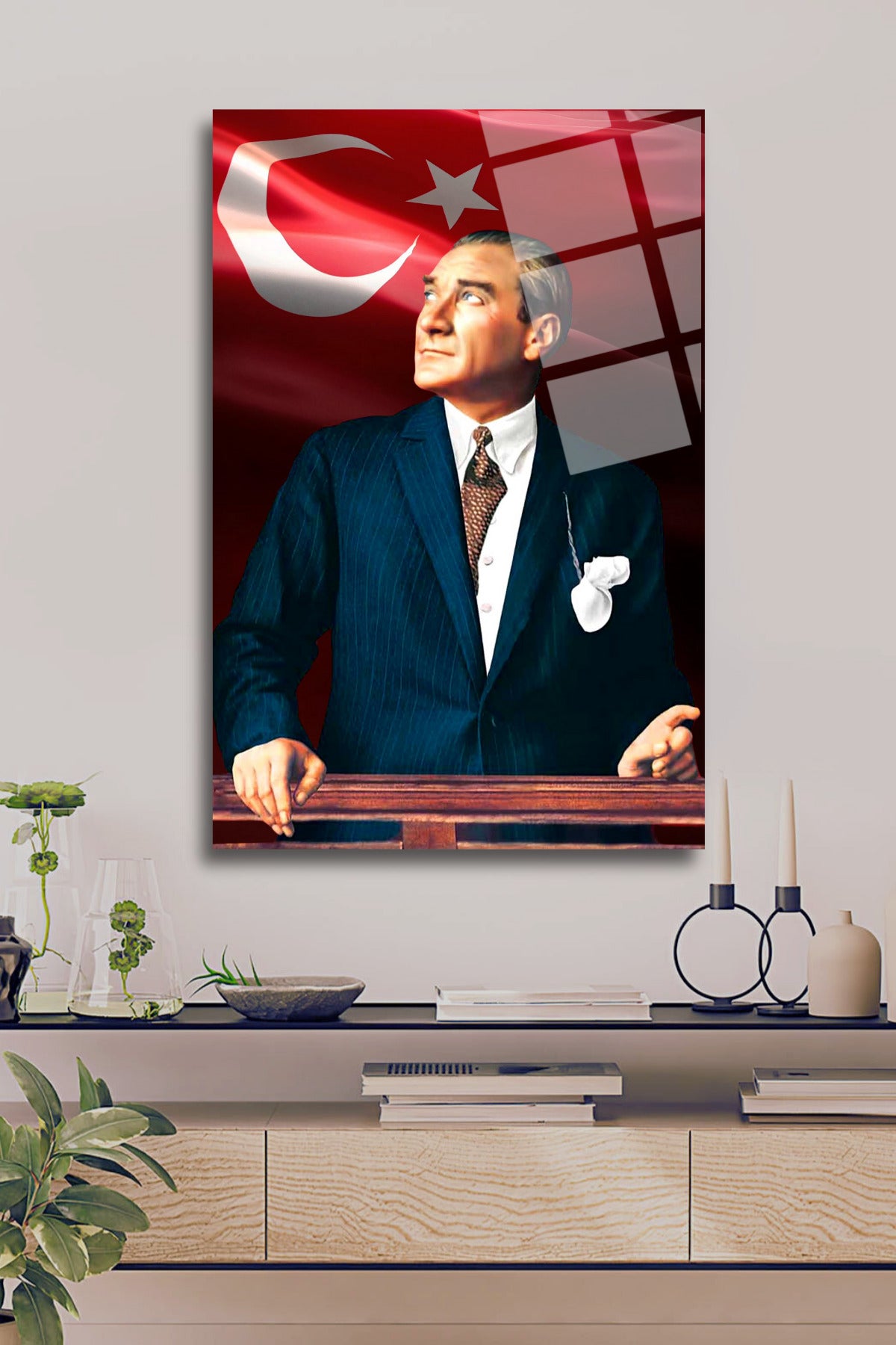 Atatürk Cam Tablo 108 - 30 x 45