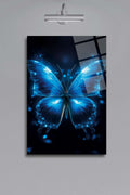Mavi Kelebek Kırılmaya Dayanıklı Cam Tablo 450 - 30 x 45